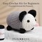 Crochet Kit for Beginners,Crochet Animal Kit with Step-by-Step Video Tutorials,Grey Crochet Possum,Easy Yarn Kits,Beginners Crochet Kit for Adults,Gifts for Women,Adults,Kids